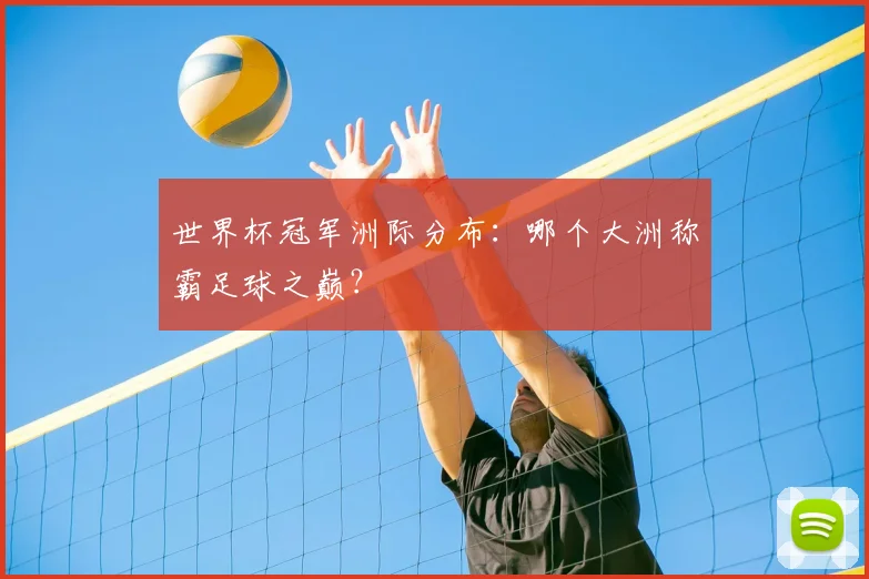世界杯冠军洲际分布:哪个大洲称霸足球之巅?