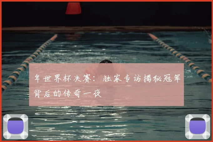 年世界杯决赛:独家专访揭秘冠军背后的传奇一夜